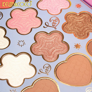 KEVIN & COCO - Denim Dream 117 Colors Eyeshadow & Face Book Palette