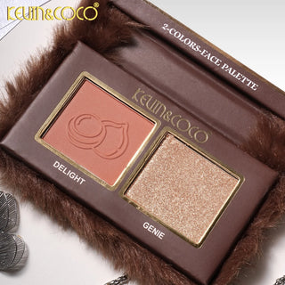 KEVIN & COCO - Hazelnut Blush & Highlight Duo