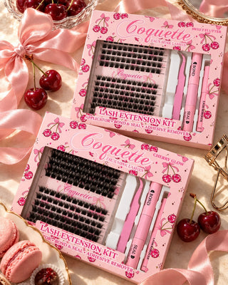 Cherry Glow Coquette Faux Mink Lash Extension