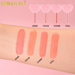 KEVIN & COCO - Fuzzy Heart Lip Gloss (Various)
