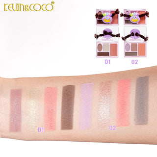 KEVIN & COCO - Purple Rainbow Twisty Braid Mini Shadow
