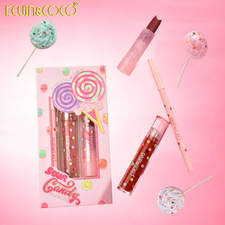 KEVIN & COCO - Sour Candy Lip Kit Trio (Various)
