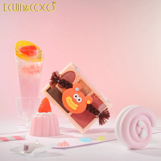 KEVIN & COCO - Orange Rainbow Twisty Braid Mini Shadow