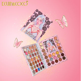 KEVIN & COCO - Shades Of Roses Shadow And Face Book Palette