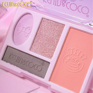 KEVIN & COCO - Purple Rainbow Twisty Braid Mini Shadow