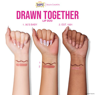 BEAUTY CREATIONS - Rugrats Drawn Together Lip Kit Duo