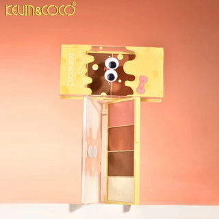 KEVIN & COCO - 4 In 1 Blush And Highlighter Palette