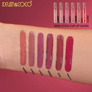 KEVIN & COCO - Pink Flower Matte Liquid Lipstick Set (6 PCS)
