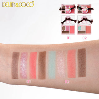 KEVIN & COCO - Pink Rainbow Twisty Braid Mini Shadow