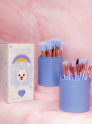 CLUX - Cute Bear Brush Collection 24 PC SET (Various Colors)